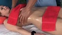 massage with hot squirt young brunette
