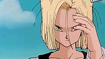 android 18 is cummed in by vegeta