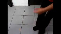 Gas Station Worker Gives Guy Head In Bathroom