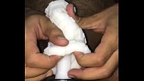 My first masturbation after circumcision with tanga toy