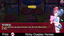 Kinky Cosplay Heroes (Nutaku Free Browser Game) Casual, Idle, Dating Sim