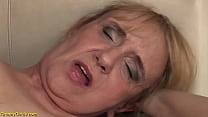 ugly saggy tits 75 years old granny doing a rough deepthroat on her first big black dick interracial fuck lesson