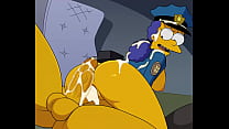 Sexy Cop Marge Simpson