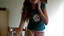 3 russian hot teens playing around in front of a webcam