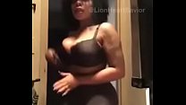 Ebony slut with big fake booty