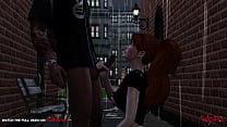 REDHEAD HAVING SEX IN THE ALLEY WITH AN UNKNOWN MAN