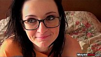 Nerdy chick with glasses gets a dick in her ass Kira Kennedy 2 1