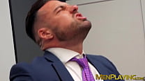Hunk pounded hard by classy dude in suit
