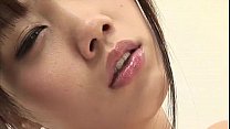 Ageha Kinashita in see through lingerie toys her oiled pussy until she cums hard