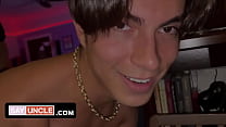 SayUncle Labs - Hot Twink Gets Seduced By Horny Dudes And Leaves Their Party With Cum Dripping Booty