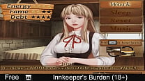 Innkeeper's Burden (18 ) (free game itchio ) Simulation, Visual Novel