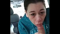 Blowjob and rimming in car