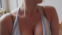 Busty amateur girlfriend sucks and fucks with facial