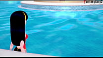 Violet Parr on the pool, public sex POV | The Incredibles