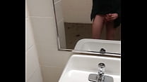 Cumming in the bathroom