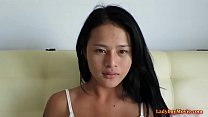 Hung Thai shemale Gor masturbating solo