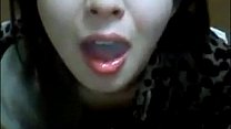 lives.pornlea.com Asian cute teen swallow the sperm after a hard blowjob