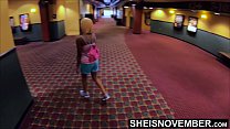 Inside The Cinema My StepFather Wanted A BJ & butthole Play, Young Black DaughterInlaw Sucking Dick On Her Knees, Black Booty Pulled From Shorts, Butt Crack Opened on Sheisnovember