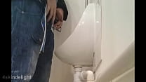 pissing with uncut cock amber urinal