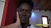 Latin Twink's Paid Sex With Hot Ebony Dude