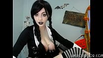 Cute Brunette Teen Slut Showing Blowjob Skills On Webcam Show