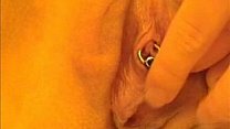 Pierced clit of Orsi