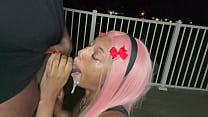 young ebony slut gets a facial