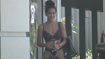 Sexy Latina Claire Black Walking Around In Public Showing Off Her Body in lingerie while Everyone Watches Her Interracial Anal Sex Clips!