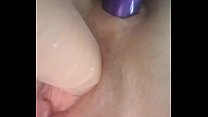 Fucking my wife's slut holes with her favourite toys