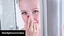 Young Blonde Babe Samantha Rone Loves Playing in the Shower - BlownByRone.com!