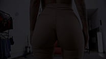 Amazing Big Ass Busty Latina Deep Cameltoe Tight Pants