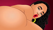 Sexy big ass Latina La Cubana Red Rose using the fuck machine to cum hard