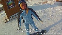 Snowboarder chick Rosemary Moyer loves cock