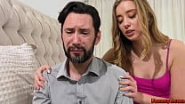 Stepdad cannot resist his stepdaughter Haley Reeds charms and gives into fucking her hard
