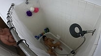 Gorgeous Asian Slut Fucked in the Twat While Trying to Take a Bath