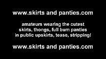 I love wearing and miniskirt and flashing my panties