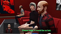 Shy Wife Shared with Strangers at Porn Cinema - Part 1 - DDSims