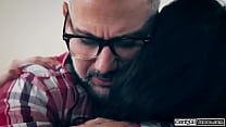 StraightTaboo.com - Latina stepdaughter asks stepdad to fuck her in exchange of not running away.The petite girl sucks his dick and he licks her pussy.Then he fucks her