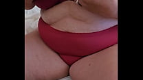 Hairy chubby gilf pussy and big saggy tits.