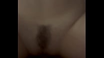 No hands orgasm over her stomach