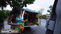 BANGBROS - Cute Brunette Luna Leve Taking Dick From Bruno Dickemz On The Bang Bus
