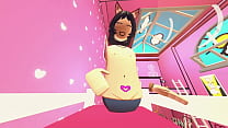 Horny Chinese kitty girl in  Rec Room VR Game