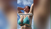 Slow Motion Big Wet Tits in Sexy Bikini Tease with Larkin Love
