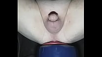 Giant butt plug in my ass