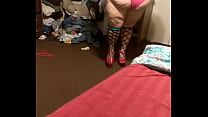 Fat whore with heels on