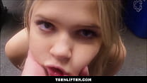 TeenLifter - Cute Tiny Flexible Blonde Teen Caught Shoplifting Has Sex With Guard For Her Freedom