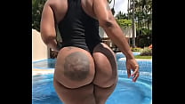 Big Ass Ghetto booty at a pool