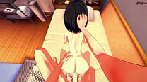 Kanade Sakurada uses a onahole before letting you cum in her ass. POV Hentai.
