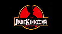 Jade Kink dresses up as a dinosaur and wrestles