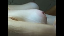 shaving titty closeup in shower